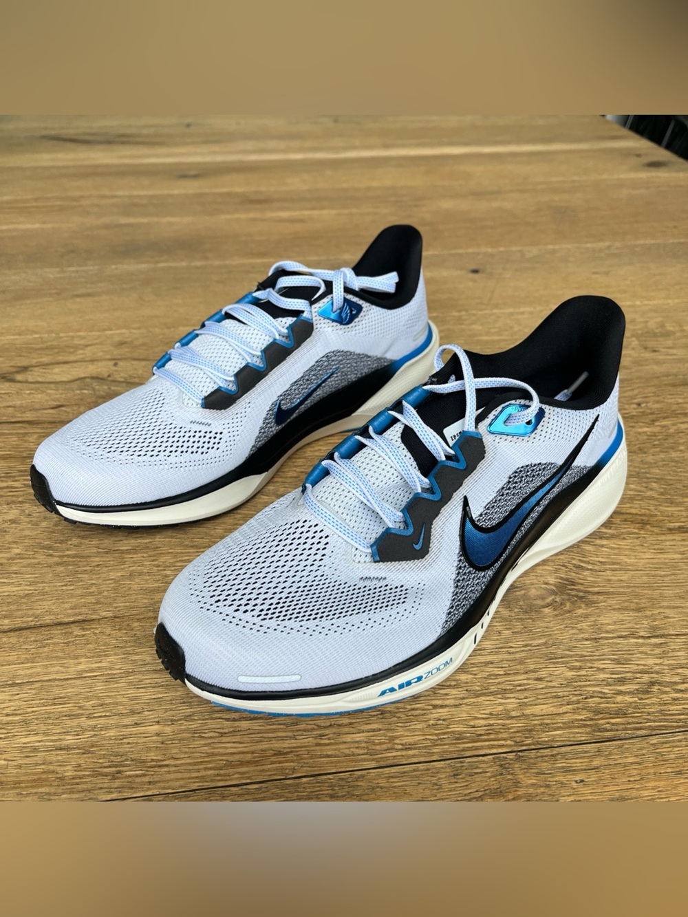 Size 10 Men’s Nike Air Zoom Pegasus 41 Sail/ Photo Blue HV5218-100 Running Shoes - Picture 2 of 8